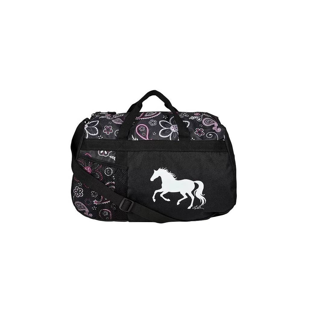 AWST Int'l "Lila" Galloping Horse Paisley Duffle Bag