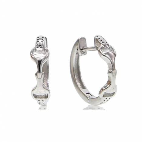 AWST Int'l Snaffle Bit Hoop Earrings