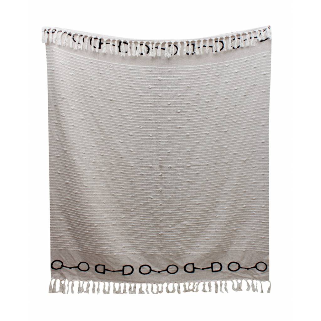 Awst Int'l Lila Snaffle Bit Cotton Throw