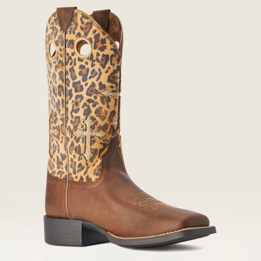 Ariat Ladies Round Up Crossroads Western Boots