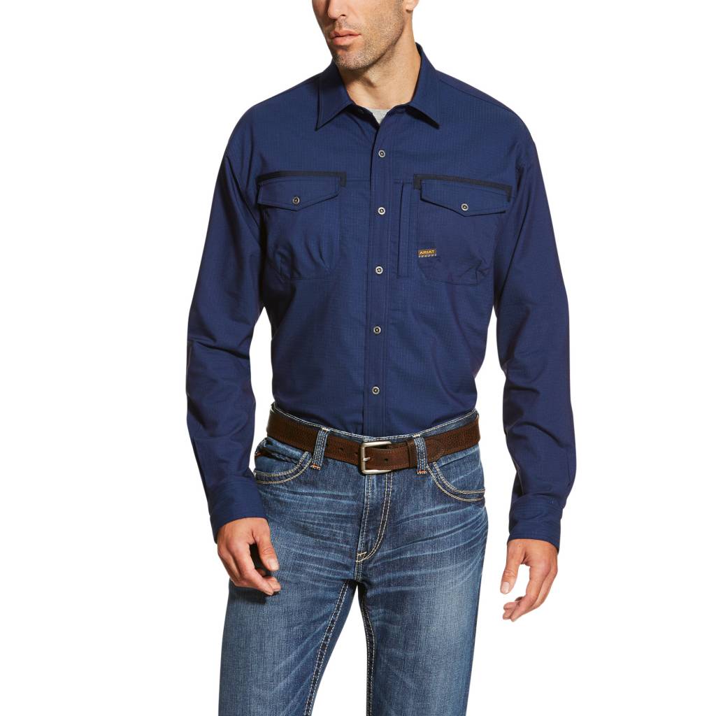 Ariat Mens Rebar Workman Work Shirt