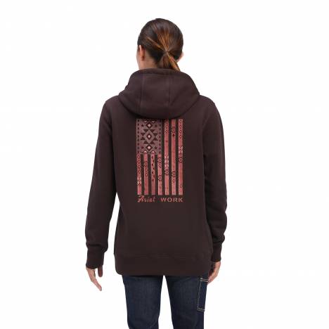 Ariat Ladies Rebar Aztec Flag Graphic Hoodie