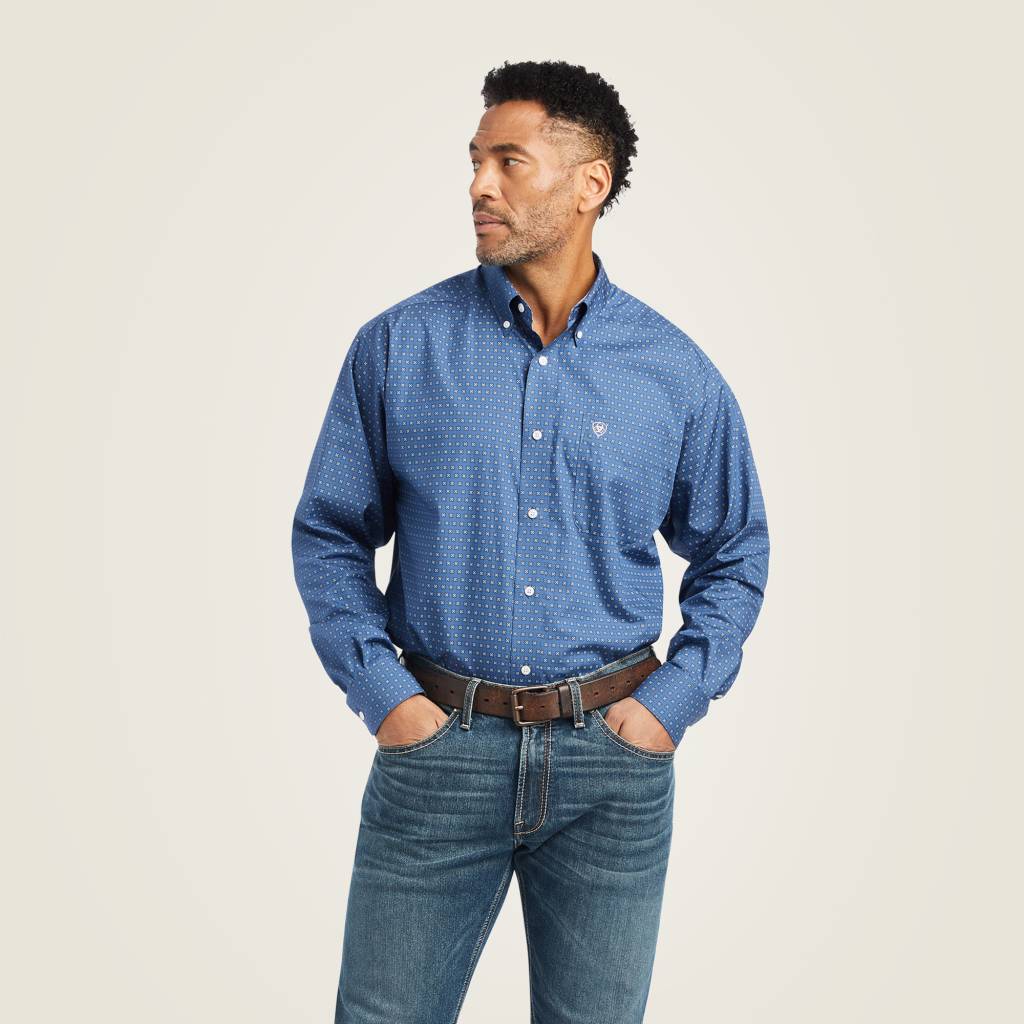 Ariat Mens Wrinkle Free Eaden Classic Fit Shirt