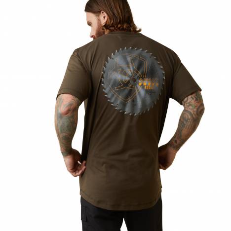 Ariat Mens Rebar Workman Buzz Saw Graphic T-Shirt