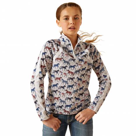 Ariat Kids Sunstopper 3.0 1/4 Zip Baselayer Shirt