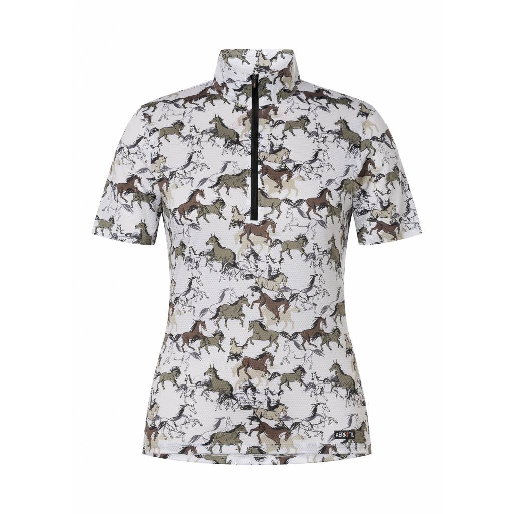 Kerrits Ladies Summer Ride Ice Fil Print Short Sleeve Shirt