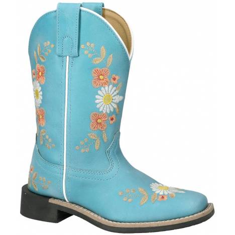 Smoky Mountain Youth Flowers Square Toe Boots