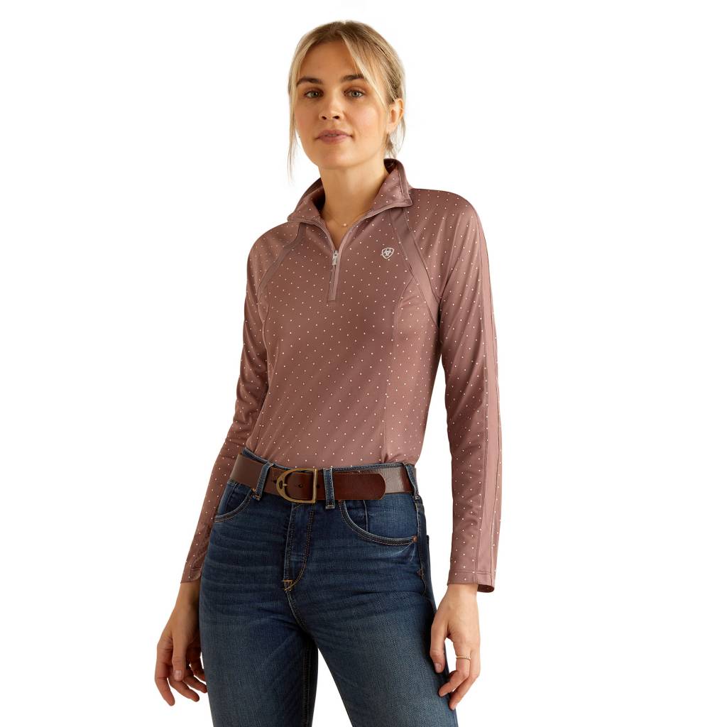 Ariat Ladies Sunstopper 3.0 1/4 Zip Baselayer Shirt