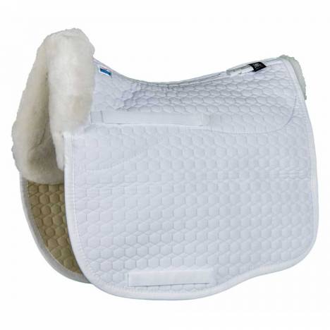 E.A. Mattes Platinum Eurofit Dressage Pad with Bare Flaps & Sheepskin Trim