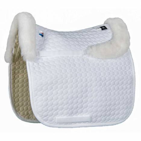 E.A. Mattes Platinum Jump Square Pad with Bare Flaps & Sheepskin Trim