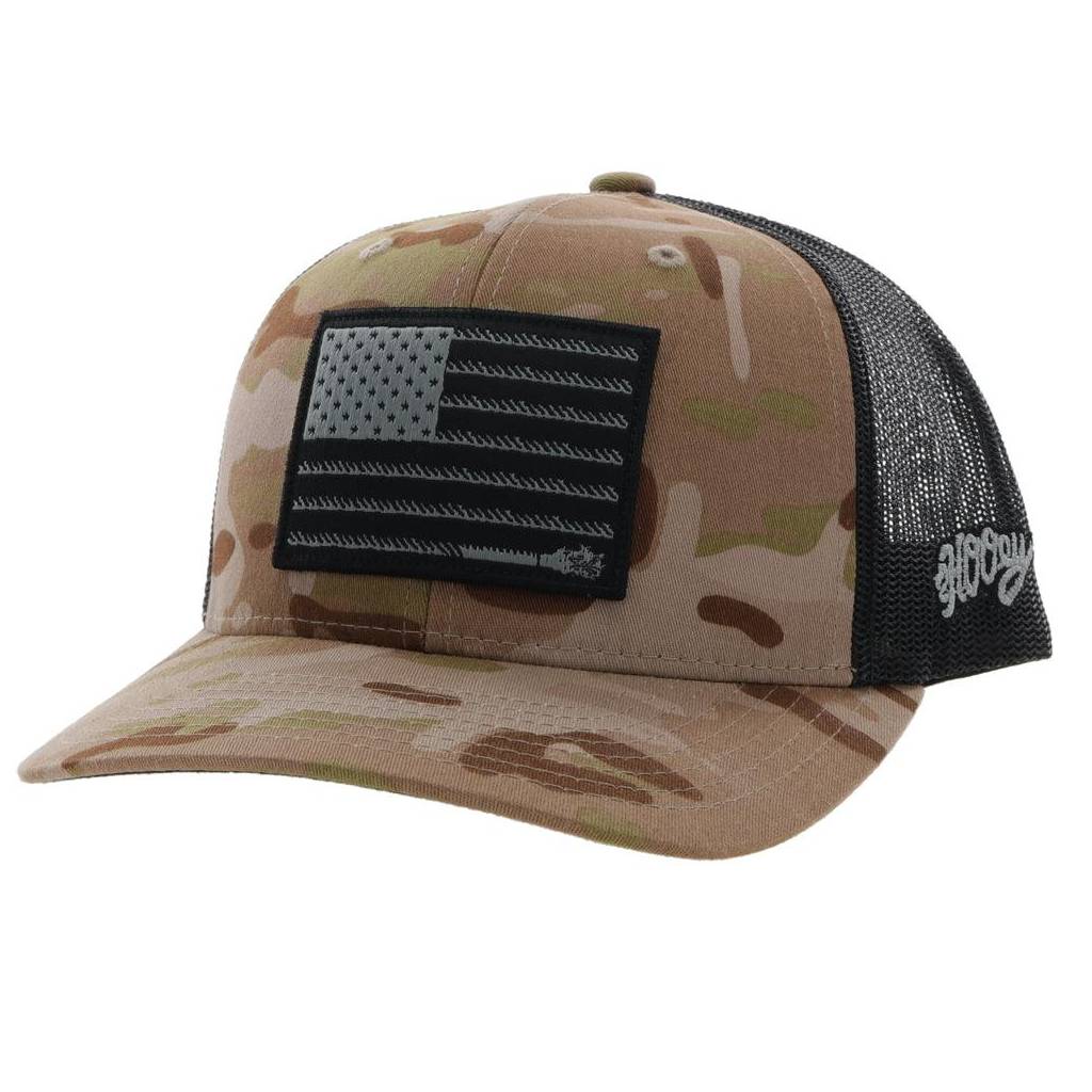 Hooey Liberty Roper 6-Panel Trucker Hat with Rectangle Patch