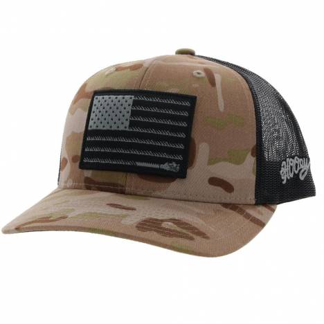 Hooey Liberty Roper 6-Panel Trucker Hat with Rectangle Patch