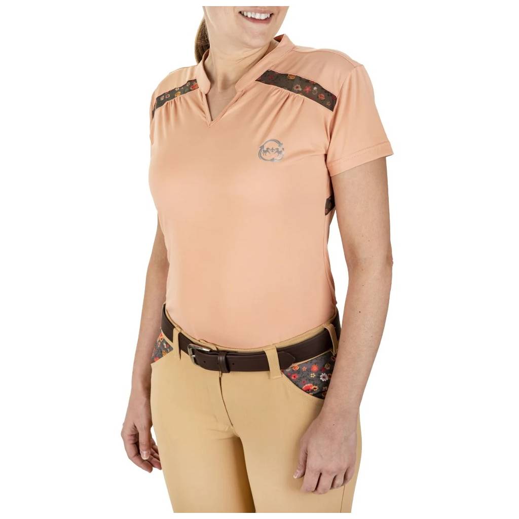 EcoRider by Equine Couture Ladies Thea Short Sleeve Sport Shirt