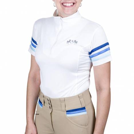 Equine Couture Ladies Gradient Short Sleeve Show Shirt