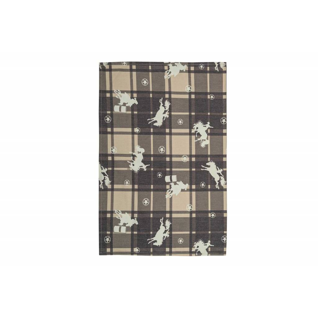 AWST Int'l Lila Rodeo Plaid Kitchen Towel