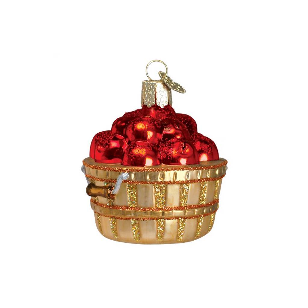 Apples Glass Ornament