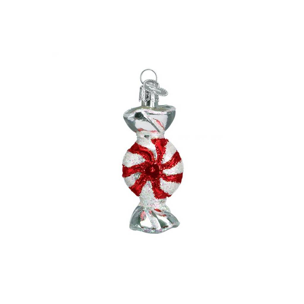 Peppermint Glass Ornament