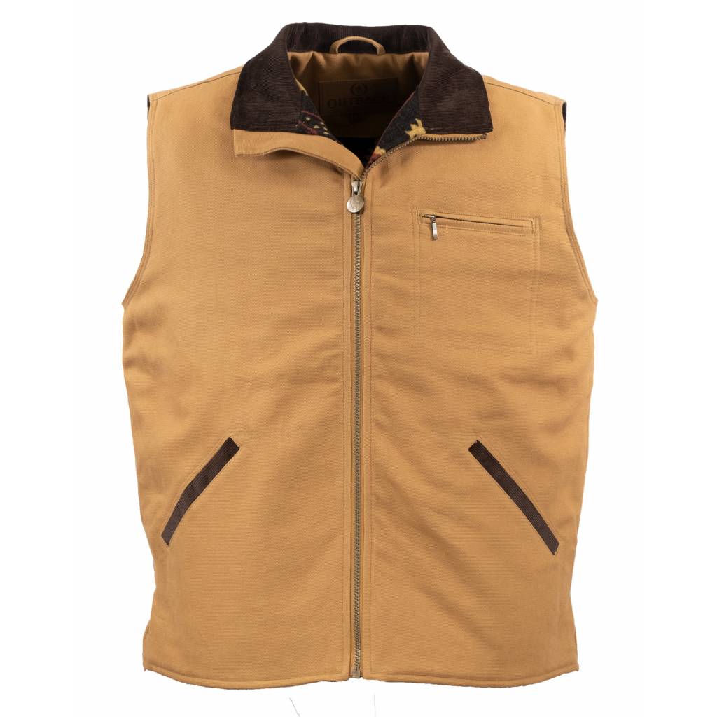 Outback Trading Mens Sawbuck Canvas Vest