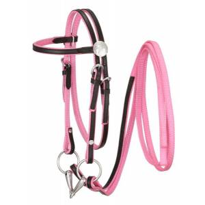 King Series Pony Nylon with  Leather Bridle