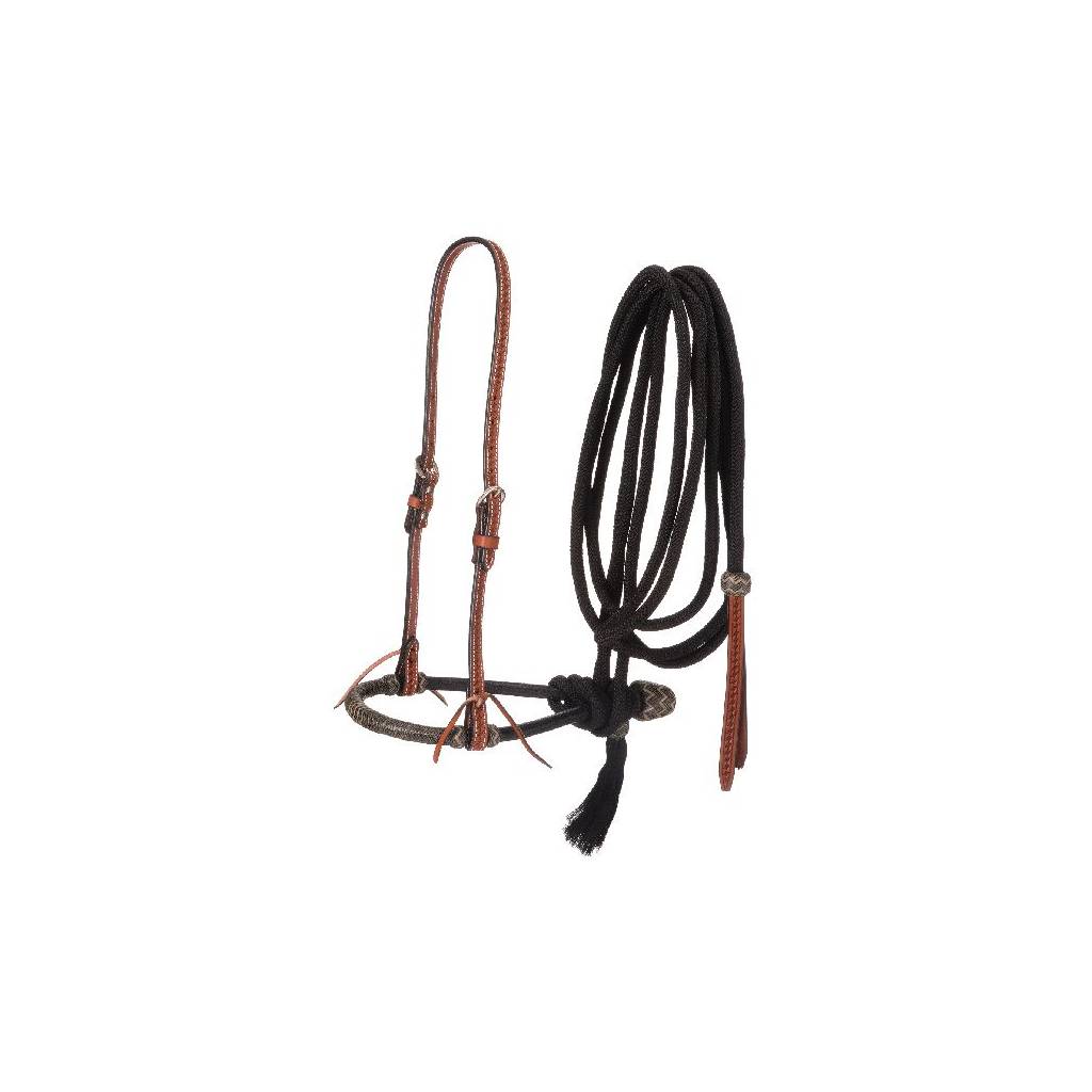 Tough-1 Basketweave Bosal Hanger, Bosal & Cord Mecate