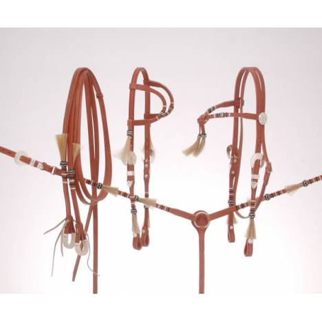 Royal King Rawhide Braided Split Reins