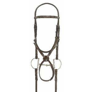 Ovation Jumper Bridle with Rubber Covered Reins