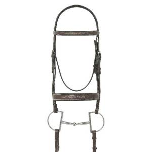 Ovation Fancy Wide Padded Bridle with Lace Reins