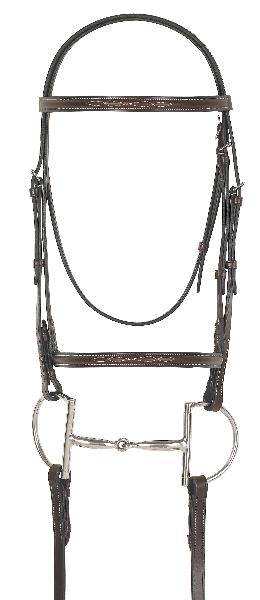 467265AUSNTFULL Camelot Gold Fancy Raised Bridle with Laced Reins sku 467265AUSNTFULL