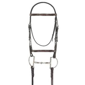 Camelot Gold Fancy Raised Bridle with Laced Reins