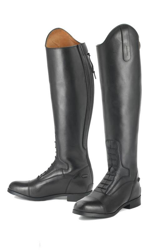 kids long leather riding boots