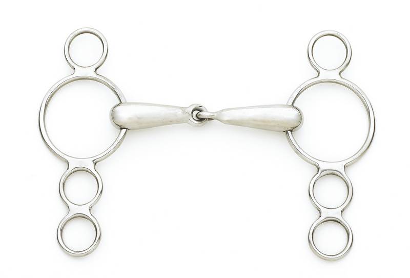 CENTAUR Centaur 2 Ring Single Jointed Hollow Mouth Gag sku CENTAUR