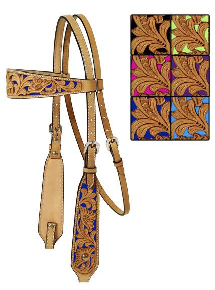 Mesquite Canyon Floral Tooled Headstall