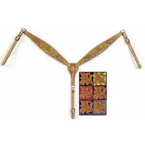Mesquite Canyon Floral Tooled Breastcollar
