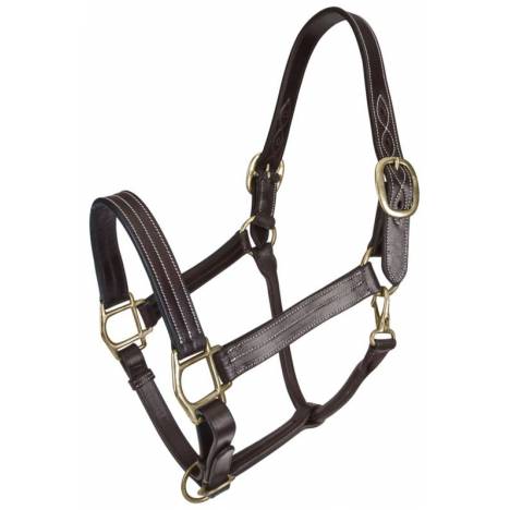 Gatsby Classic Triple Stitched Leather Halter with Snap