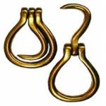 Solid Brass Folding Hoof Pick for Horses