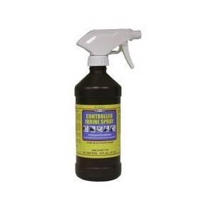 Controlled Iodine Topical Antiseptic Spray