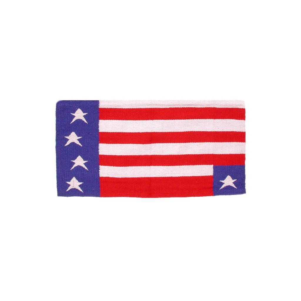 Patriotic American Flag Western Saddle Blanke