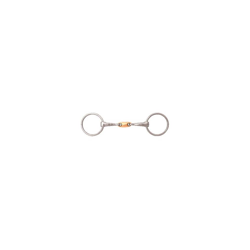 JP Bits by Korsteel Loose Ring with Copper Oval Link Bit