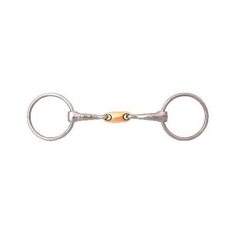 JP Bits by Korsteel Loose Ring with Copper Oval Link Bit