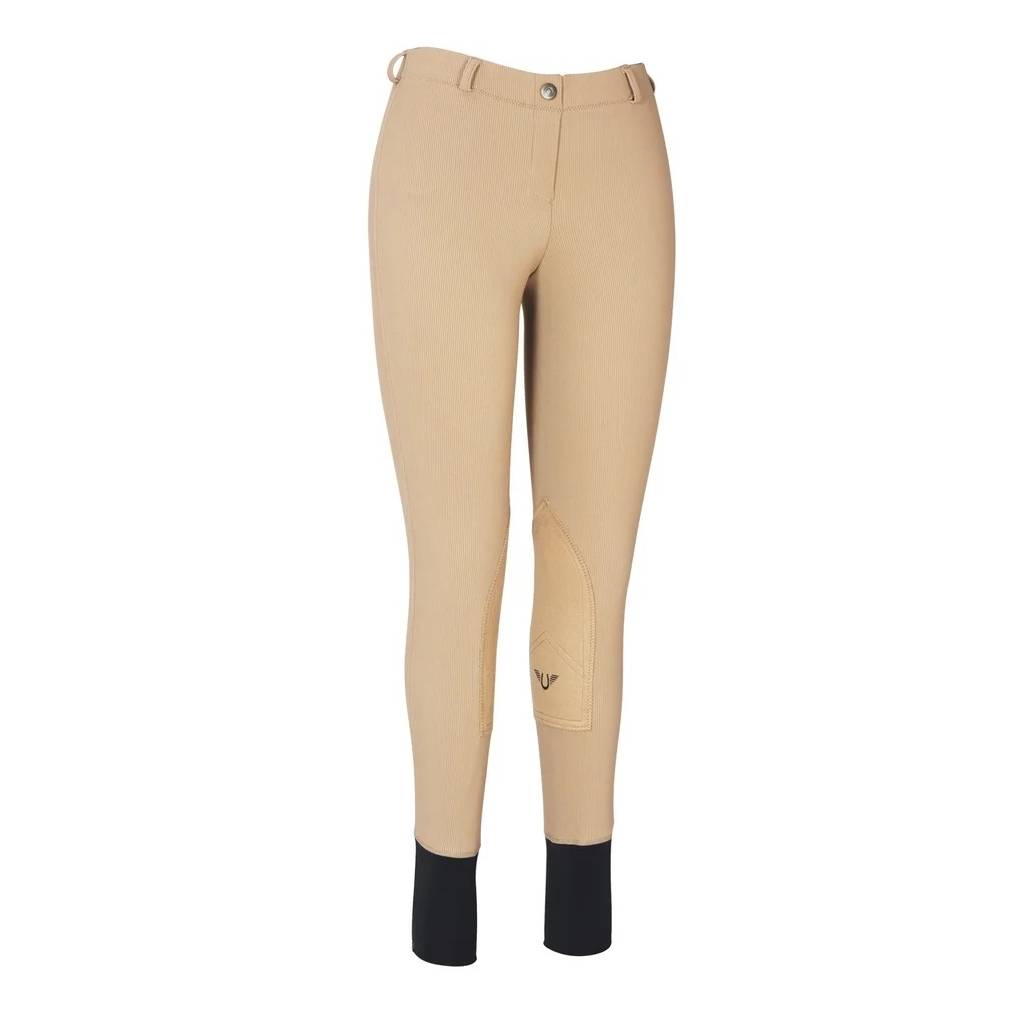 TuffRider Ladies Ribb Lowrise Pull On Riding Breeches