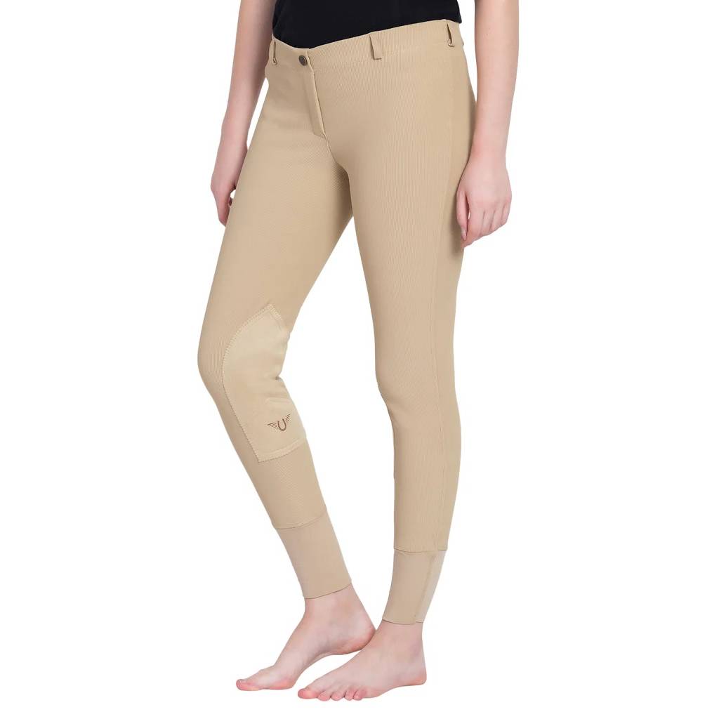 TuffRider Ladies Ribb Lowrise Pull On Riding Breeches