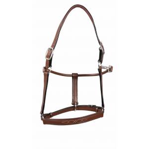 Fancy Padded Rolled Throat Triple Stiched Halter