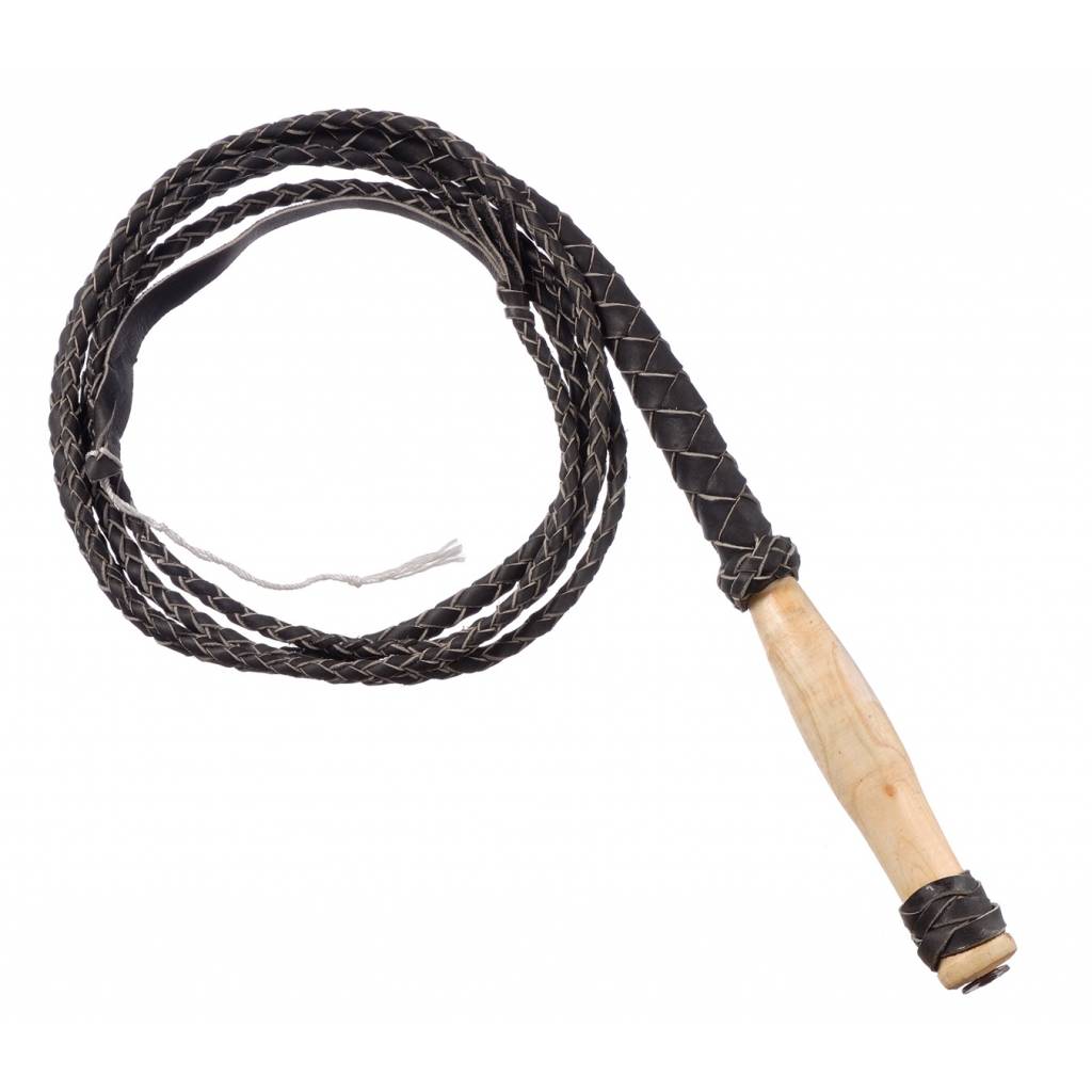 Tough-1 Swivel Handle Hand Braided Bull Whip