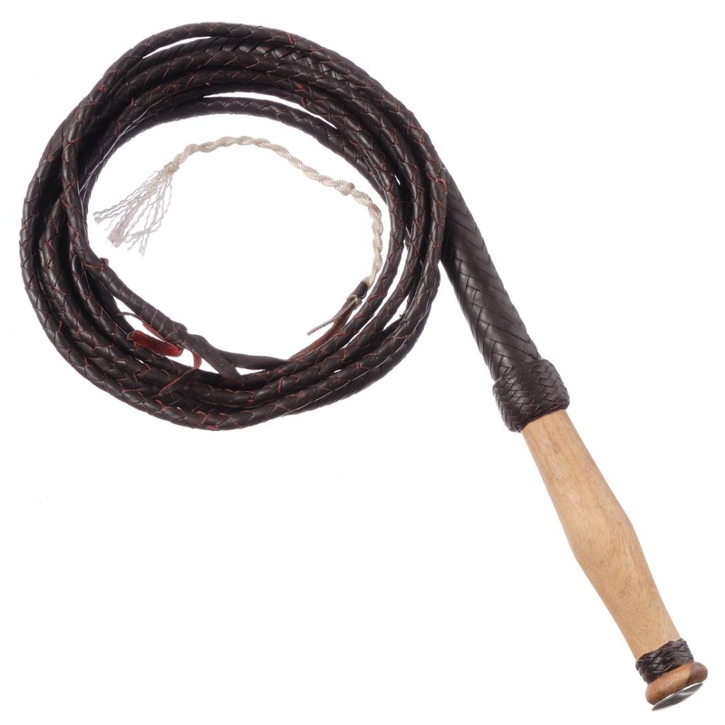 Tough-1 Swivel Handle Hand Braided Bull Whip