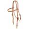 Tory Leather Browband Single Ply Training Headstall - Brass Snaps