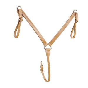 Tory Leather Breast Strap - Center Dee & Tie Down