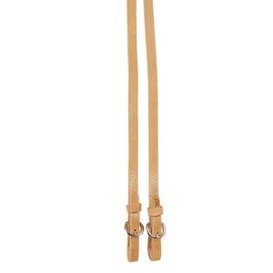 Tory Leather Single Ply Reins - Nickel Buckle Ends