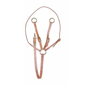 Tory Leather Training Fork Martingale - Brass Hardware