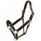 Tory Leather Bridle Leather Padded Halter w/ Nickel Hardware