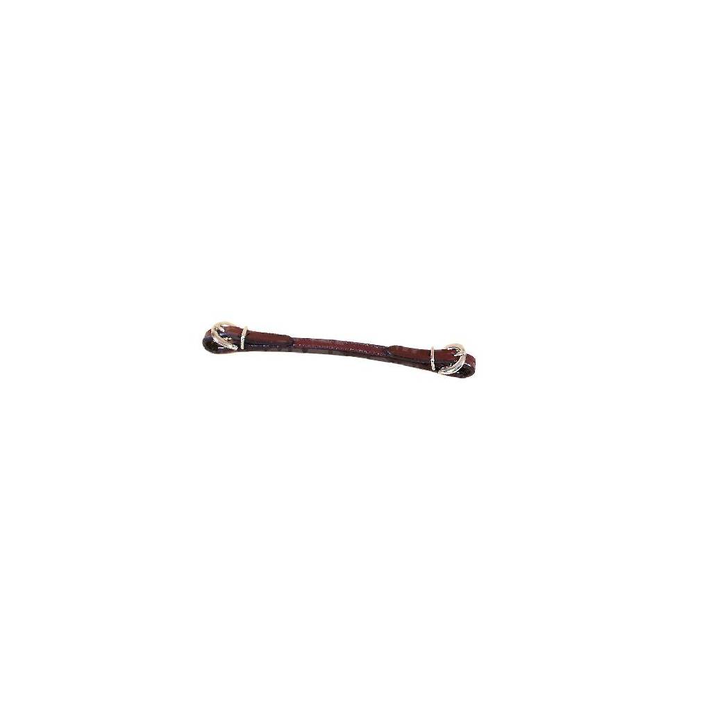 Tory Leather Double & Stitched Show Curb Strap